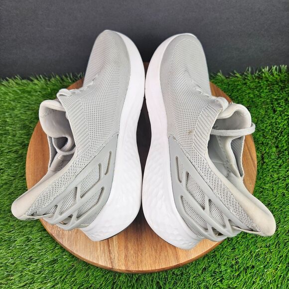Kizik Athens Athletic Shoes Men\'s Size 8.5 Women\'s Size 10 Gray White Slip On